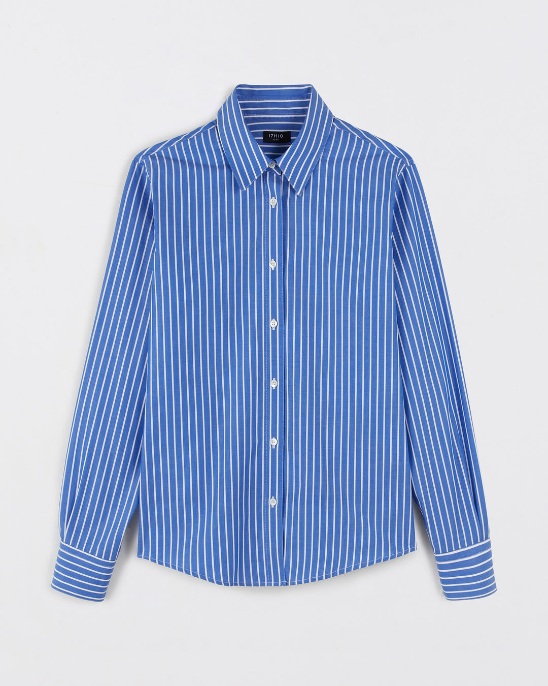 Hudson shirt - Bleu Azur striped